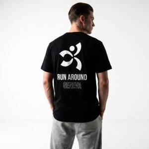 T-shirt Run Around Geneva Oversized - Porte